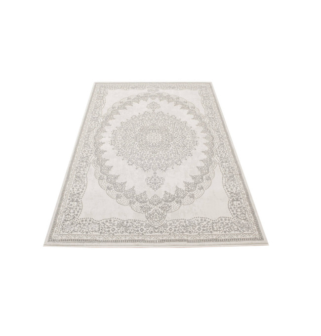 Koberec Allora Plus F345A ornament, stříbrný / šedý