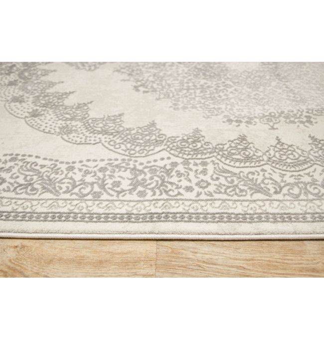 Koberec Allora Plus F345A ornament, stříbrný / šedý