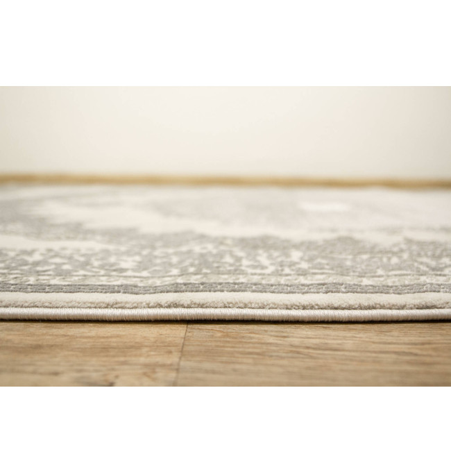 Koberec Allora Plus F345A ornament, stříbrný / šedý