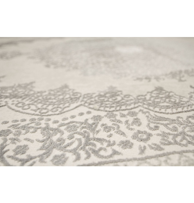 Koberec Allora Plus F345A ornament, stříbrný / šedý