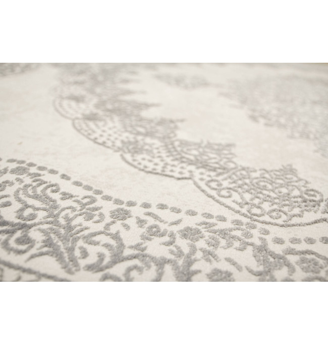 Koberec Allora Plus F345A ornament, stříbrný / šedý