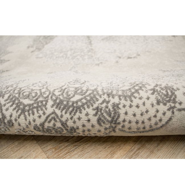 Koberec Allora Plus F345A ornament, stříbrný / šedý