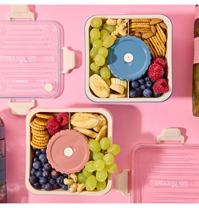 Obědový box POPPIE modrý 896045