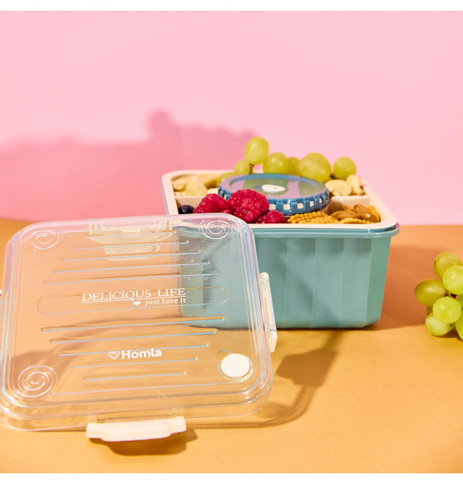 Obědový box POPPIE modrý 896045