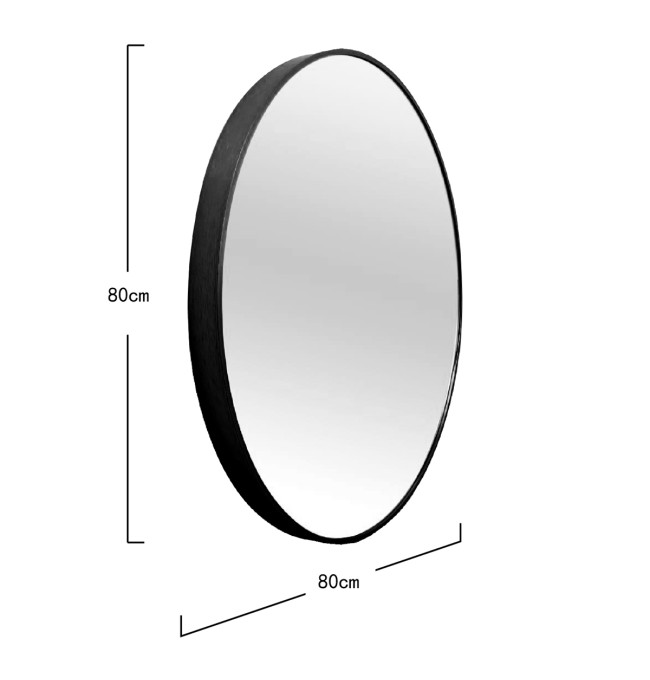 Zrcadlo ELORA černé 872001 80 cm