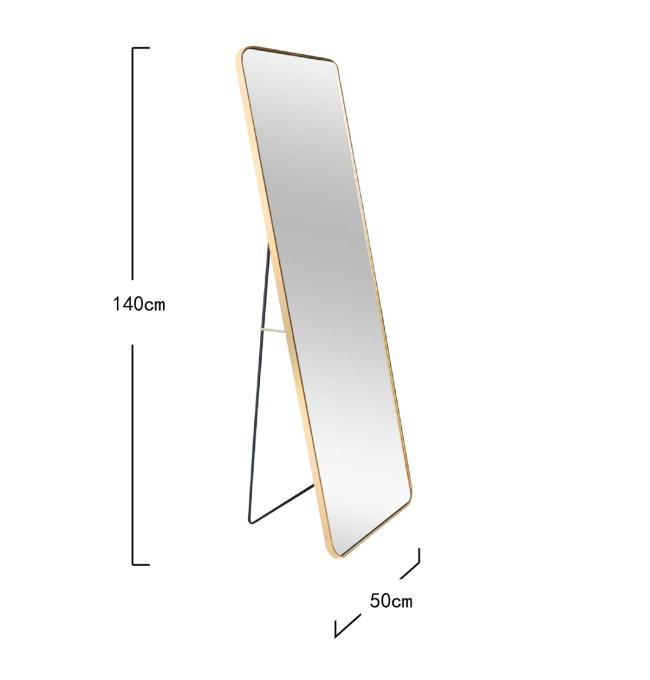 Stojící zrcadlo ELORA zlaté 872032