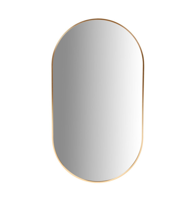 Závěsné oválné zrcadlo ELORA zlaté 872063