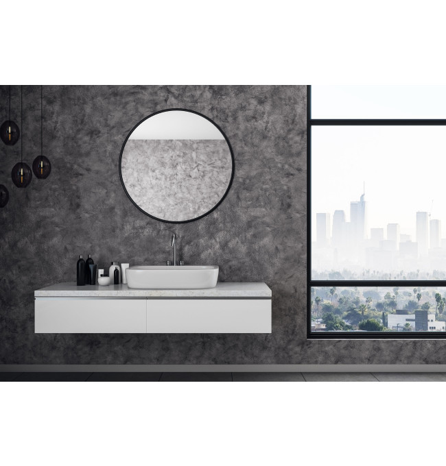 Zrcadlo SANDER 50 cm černé