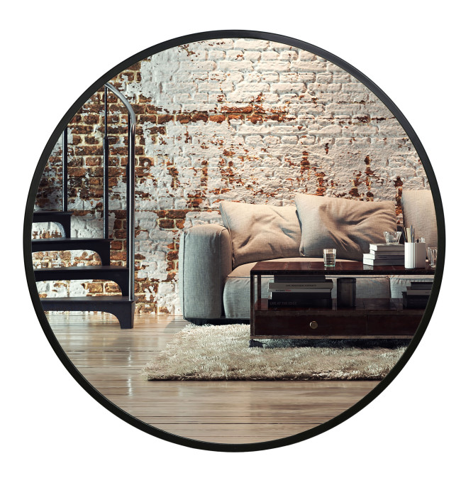 Zrcadlo SANDER 50 cm černé