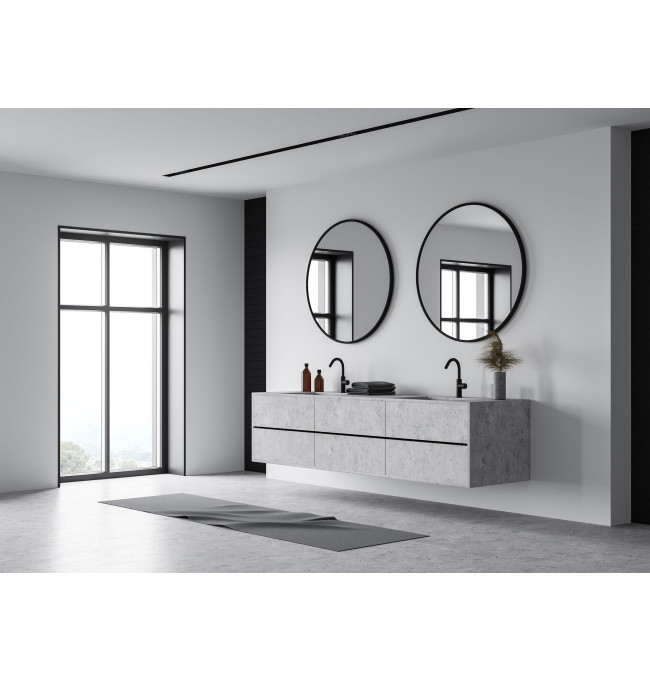 Zrcadlo SANDER 60 cm černé