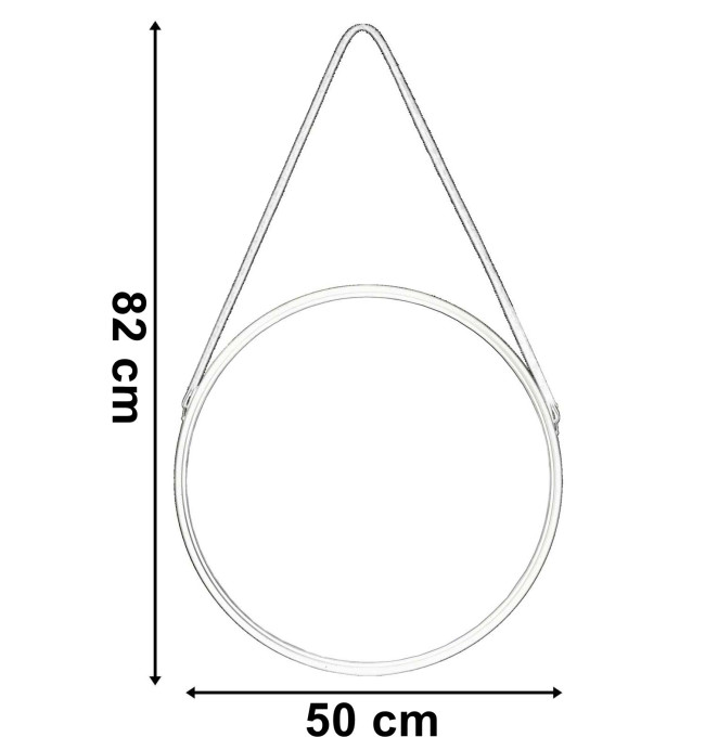 Zrcadlo MIRAGE 50 cm černé