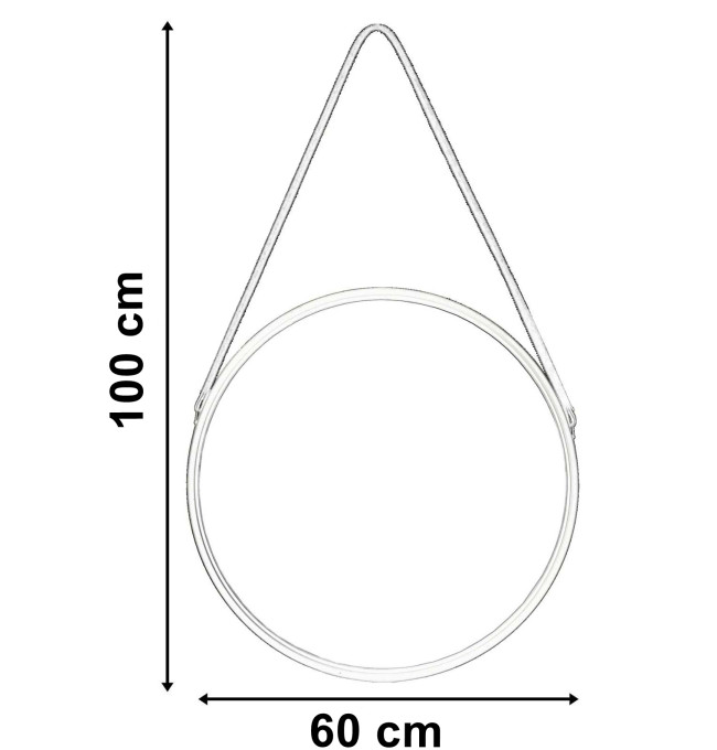 Zrcadlo MIRAGE černé