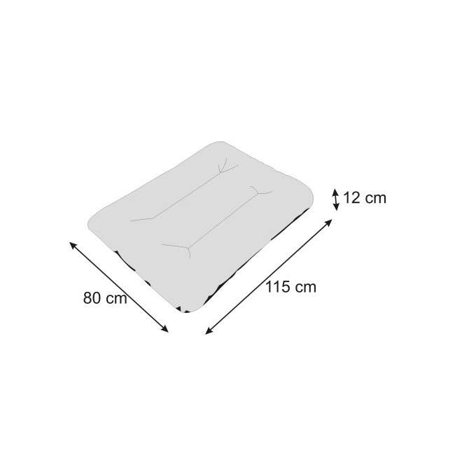Matrace ECO PRESTIGE R3 károvaný, modrý