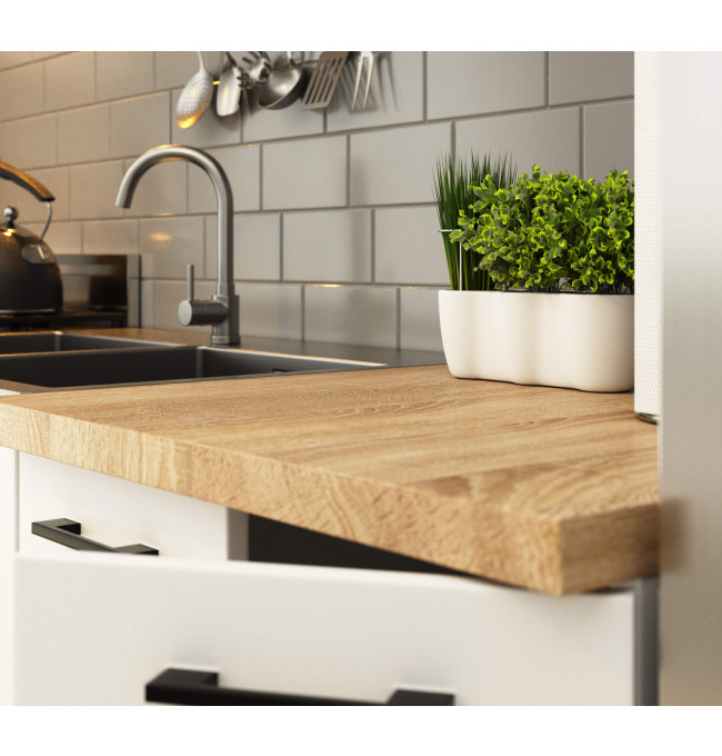 Kuchyňská linka OLIWIA 2.4 m beton / bílá