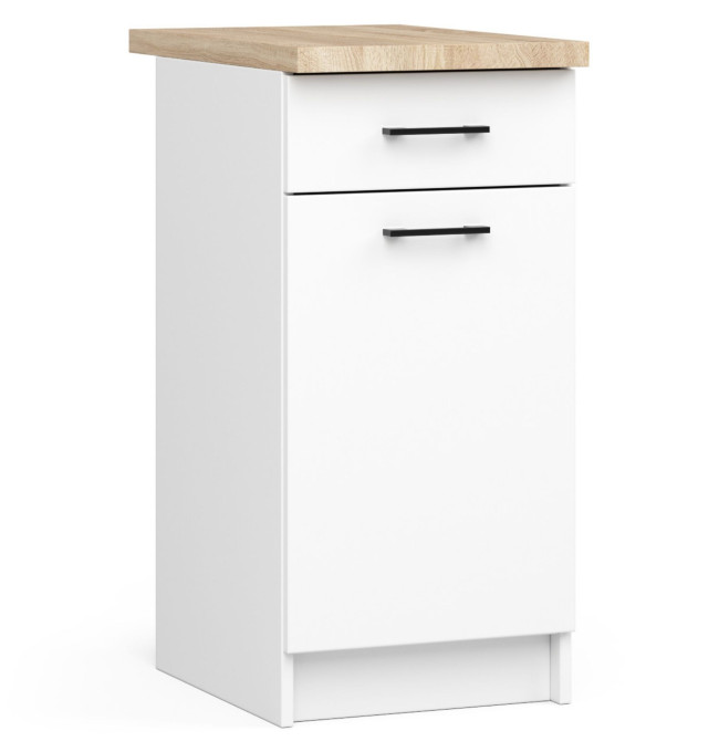Kuchyňská linka OLIWIA 2.4 m beton / bílá