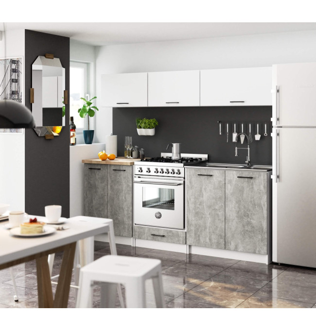 Kuchyňská linka OLIWIA G1 2.0 m bílá / beton