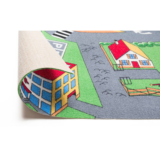 Metrážový koberec LITTLE VILLAGE šedý