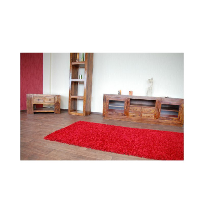 Metrážový koberec SHAGGY bordo