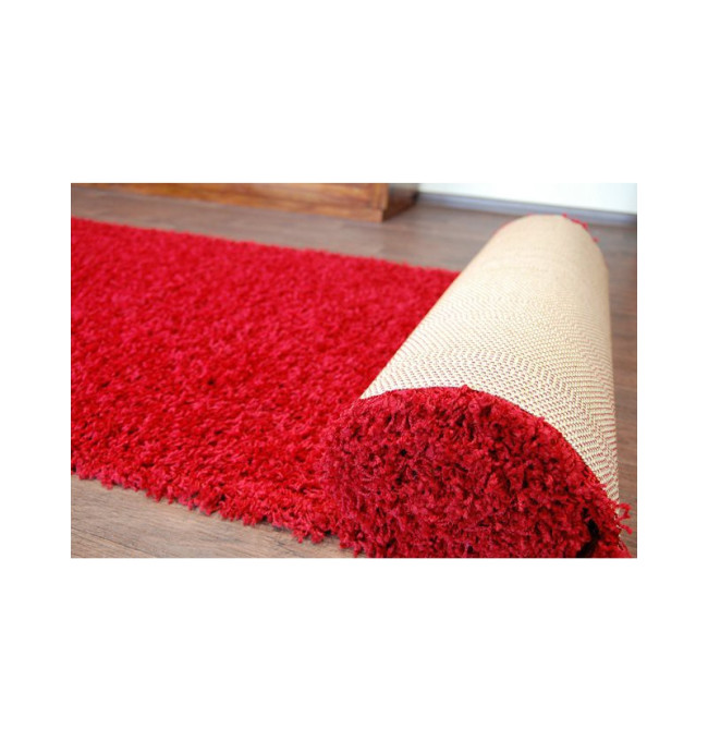 Metrážový koberec SHAGGY bordo