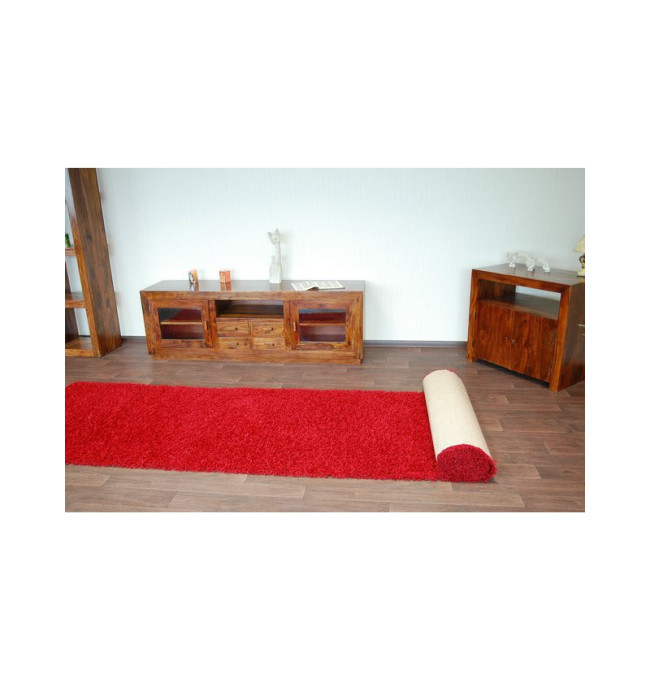 Metrážový koberec SHAGGY bordo