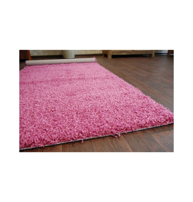 Metrážový koberec SHAGGY růžový