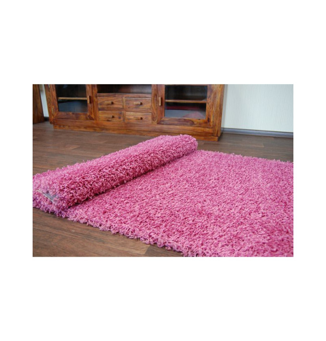 Metrážový koberec SHAGGY růžový