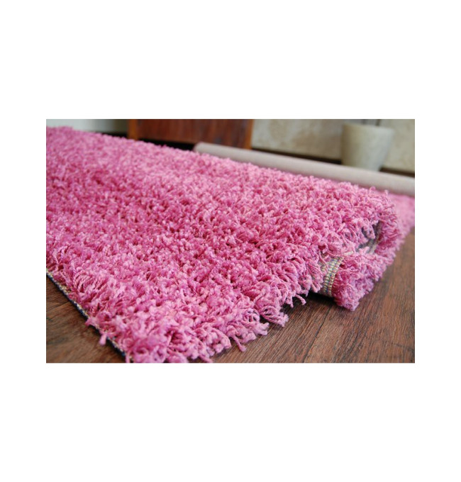 Metrážový koberec SHAGGY růžový