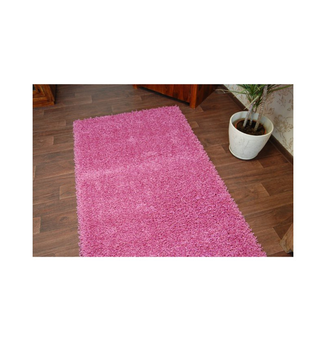 Metrážový koberec SHAGGY růžový