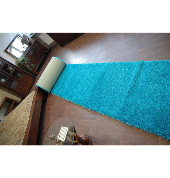 Metrážový koberec SHAGGY tyrkys