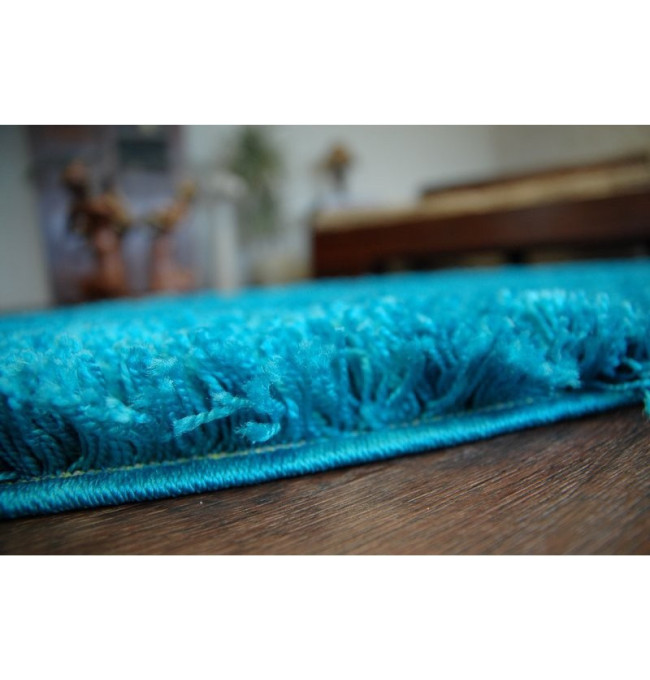 Metrážový koberec SHAGGY tyrkys