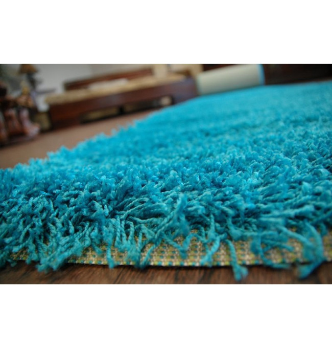 Metrážový koberec SHAGGY tyrkys