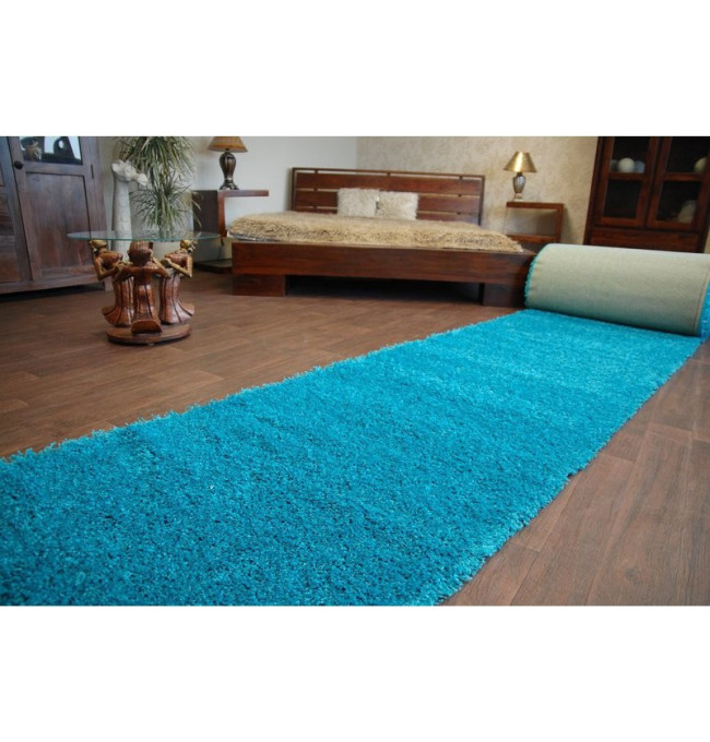 Metrážový koberec SHAGGY tyrkys