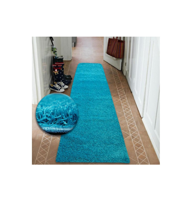 Metrážový koberec SHAGGY tyrkys
