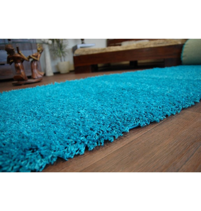 Metrážový koberec SHAGGY tyrkys