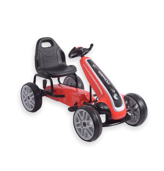 Šlapací motokára POWER červená