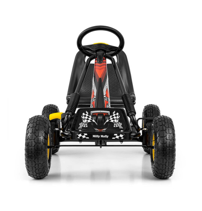 Šlapací motokára Thor černá