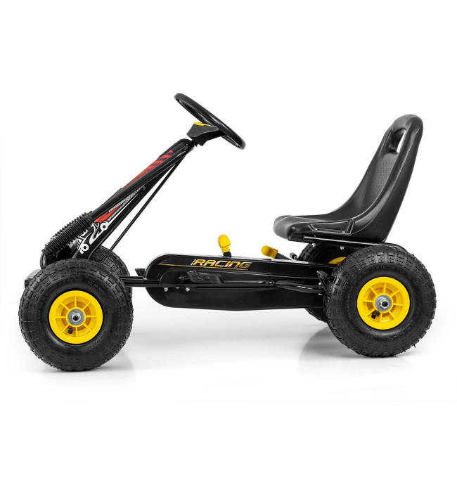 Šlapací motokára Thor černá