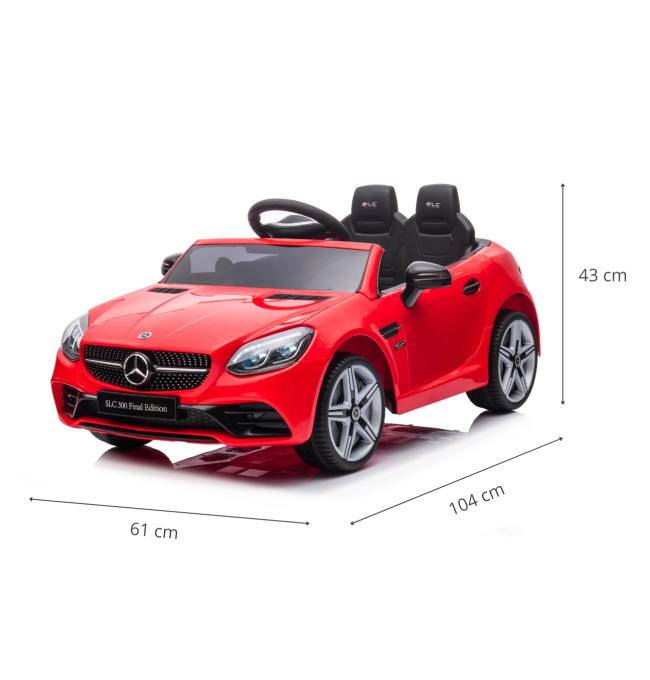 Elektrické autíčko Mercedes-Benz SLC červené