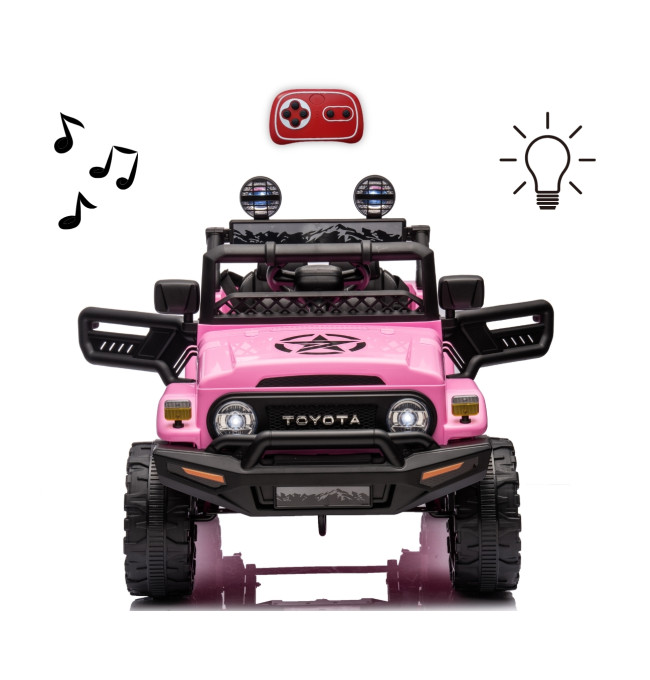 Elektrické autíčko Toyota FJ Cruiser růžové