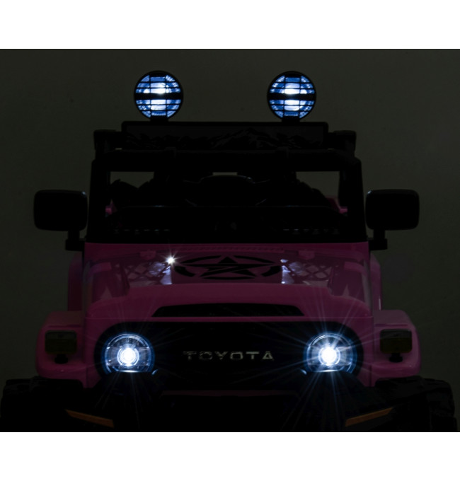 Elektrické autíčko Toyota FJ Cruiser růžové