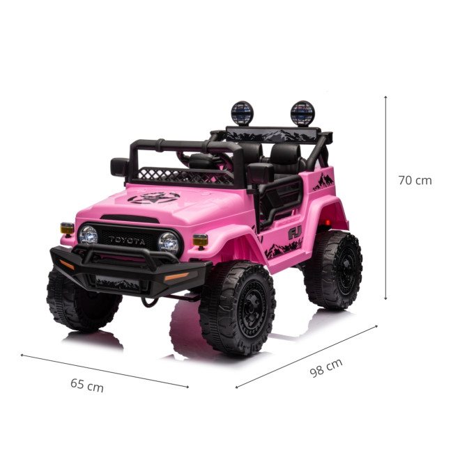 Elektrické autíčko Toyota FJ Cruiser růžové
