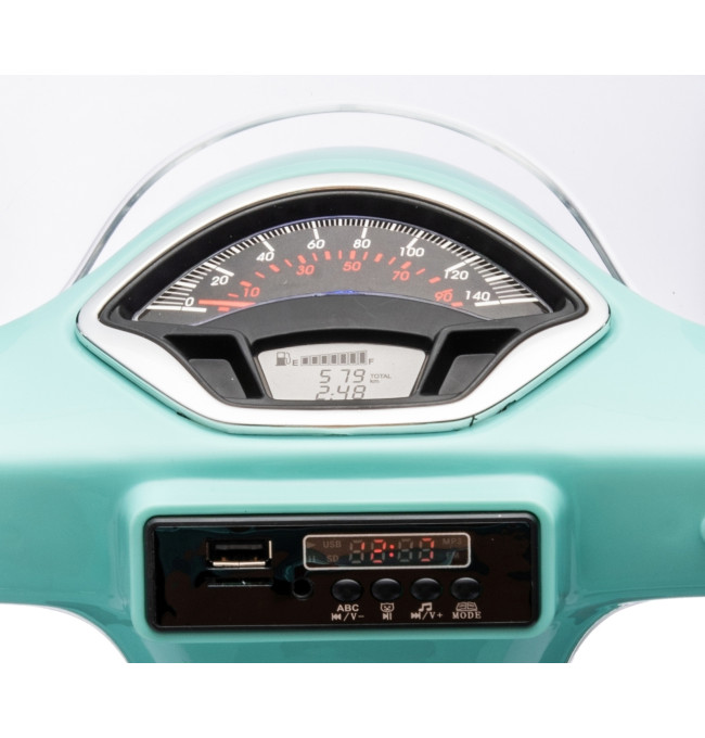 Elektrický skútr Vespa GTS Super mátový