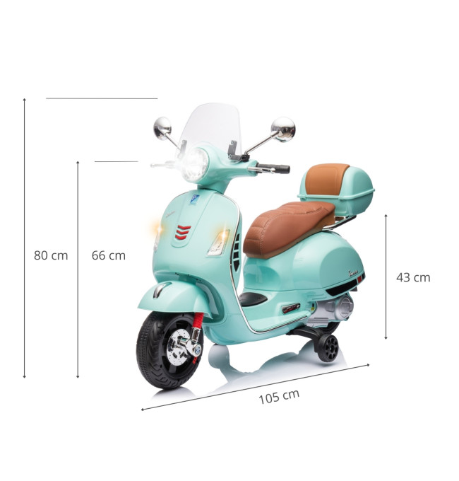 Elektrický skútr Vespa GTS Super mátový