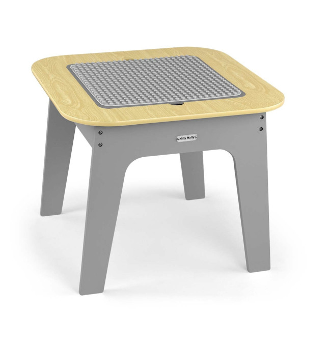 Dětský stůl Olaf Blocks tmavě šedý se dvěma židlemi