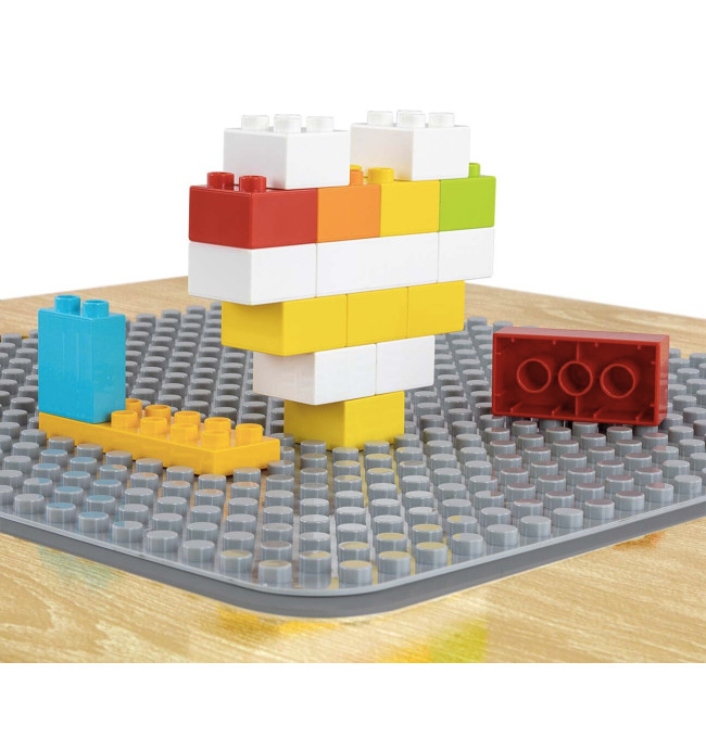 Dětský stůl Olaf Blocks tmavě šedý se dvěma židlemi