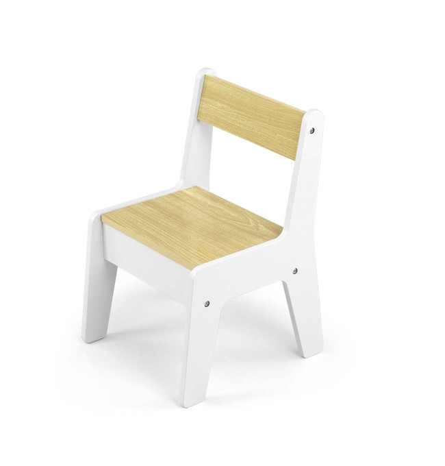 Dětský stůl Olaf Blocks bílý se dvěma židlemi