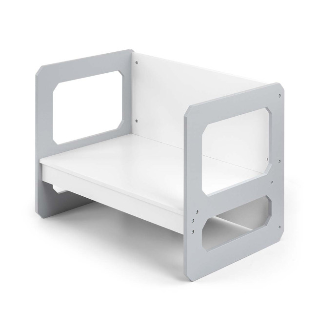 Dětský stůl Stella 3v1 šedý s židlí