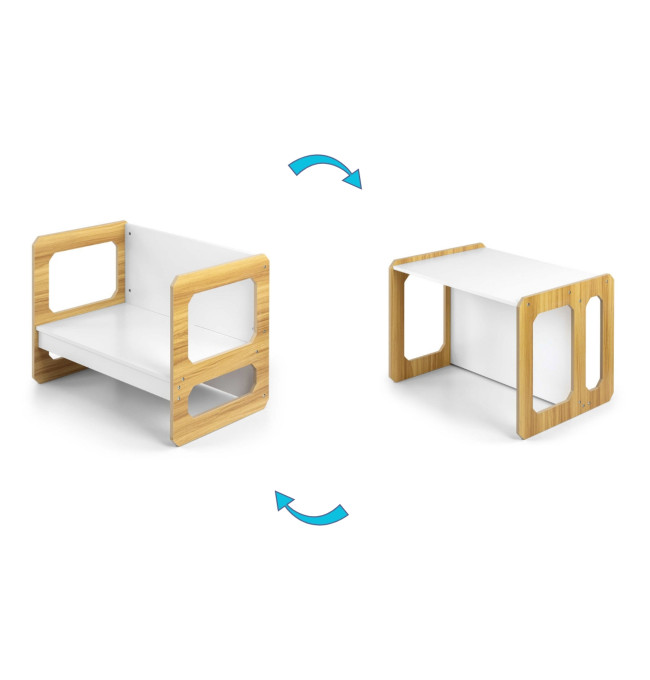 Dětský stůl Stella 3v1 naturální se židlí