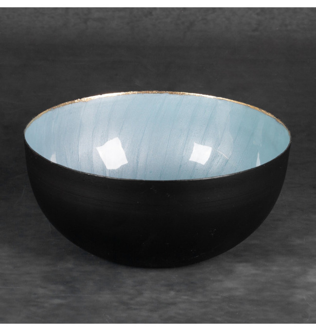 Dekorativní miska DORA 01 černá / tyrkysová