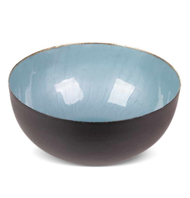 Dekorativní miska DORA 01 černá / tyrkysová